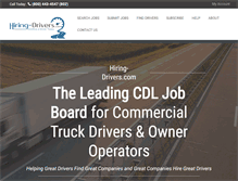 Tablet Screenshot of hiring-drivers.com